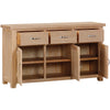 Warwick Oak 3 Doors, 3 Drawers Sideboard
