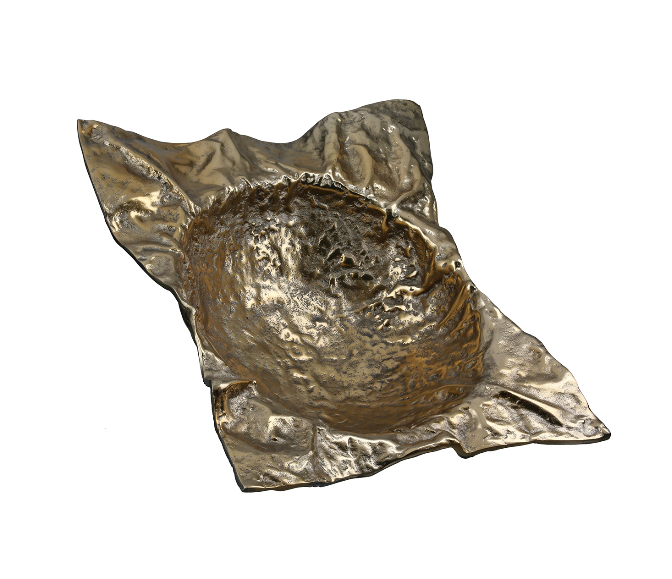 Edge Gold Aluminium Decorative Bowel