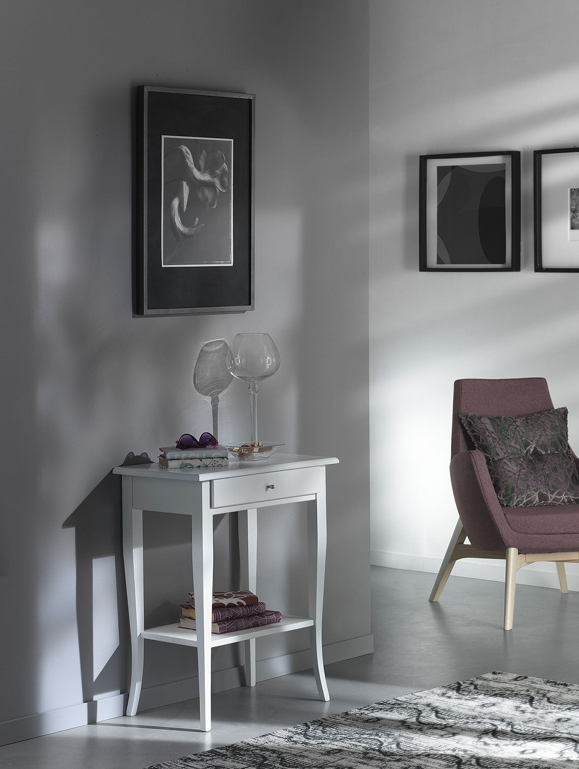 Graziosa One Drawer One Shelve Console Table