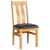 Curved Slatted Back Dining Chair