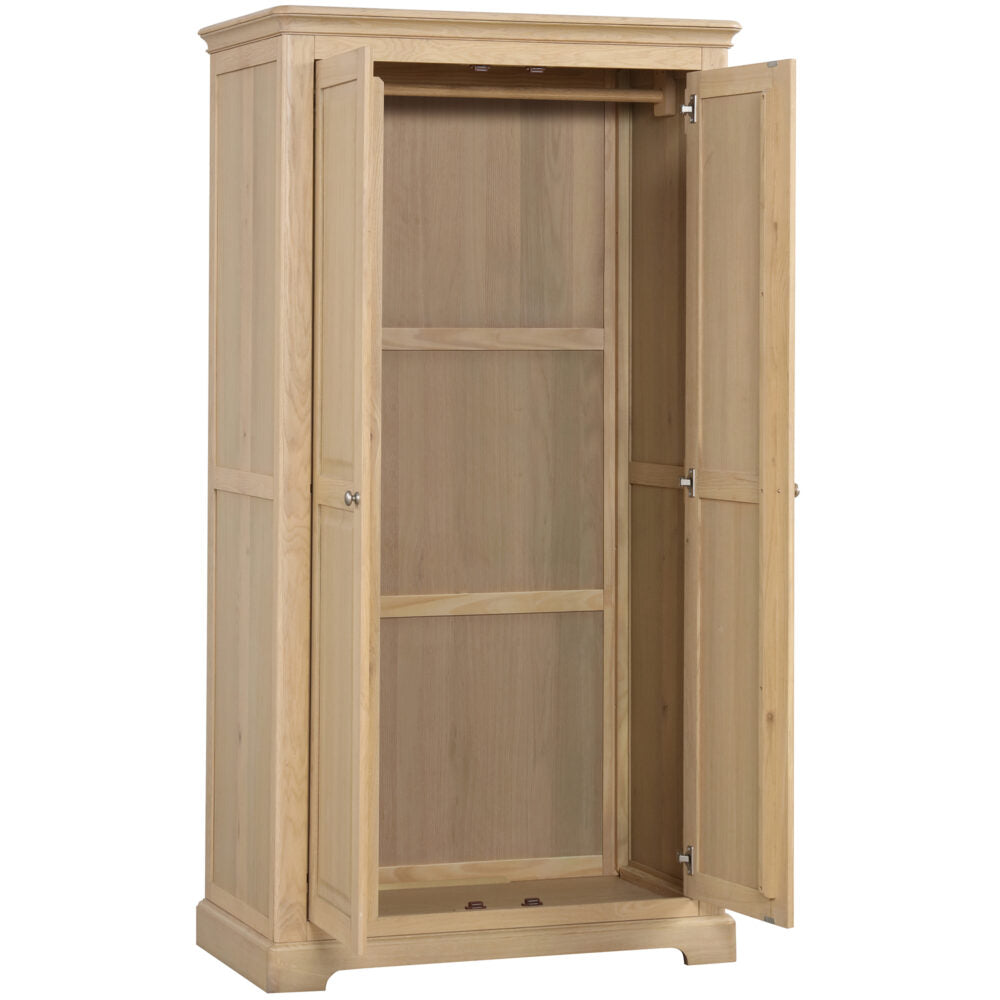 Lyon Oak Double All Hanging Wardrobe