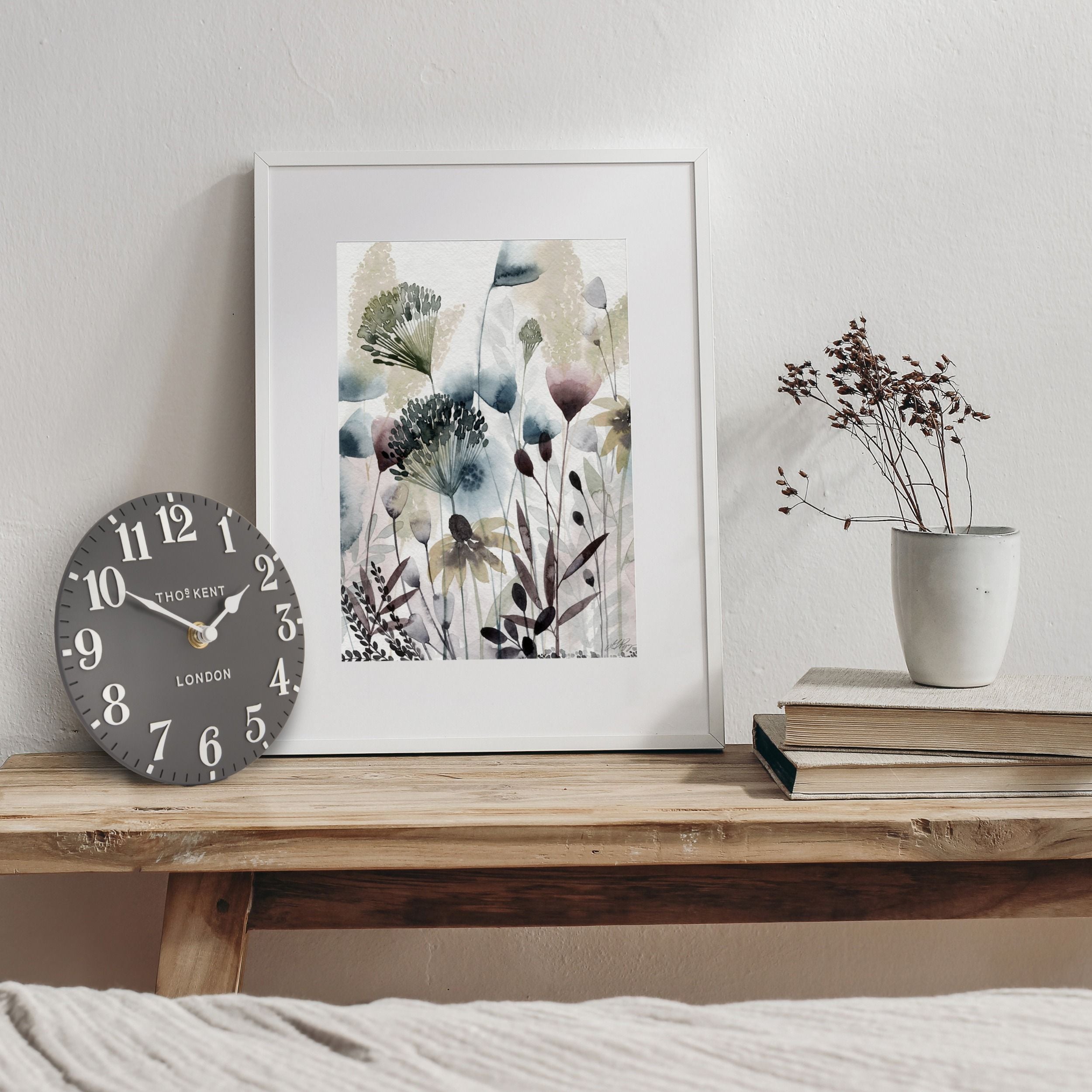 6" Arabic Mantel Clock Dolphin