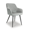 Brushed Velvet Grey Dining Chair