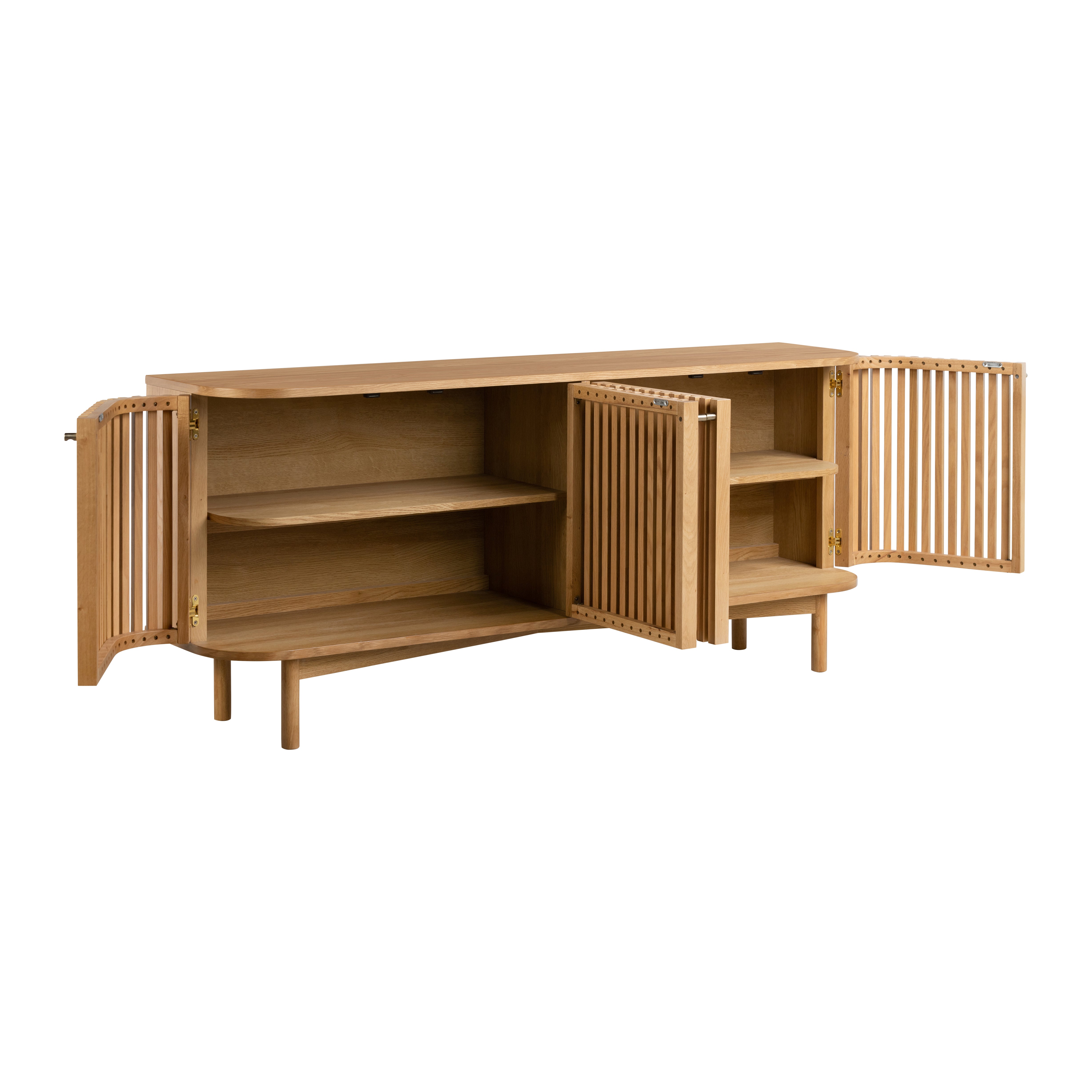 Somerset Slatted TV Unit