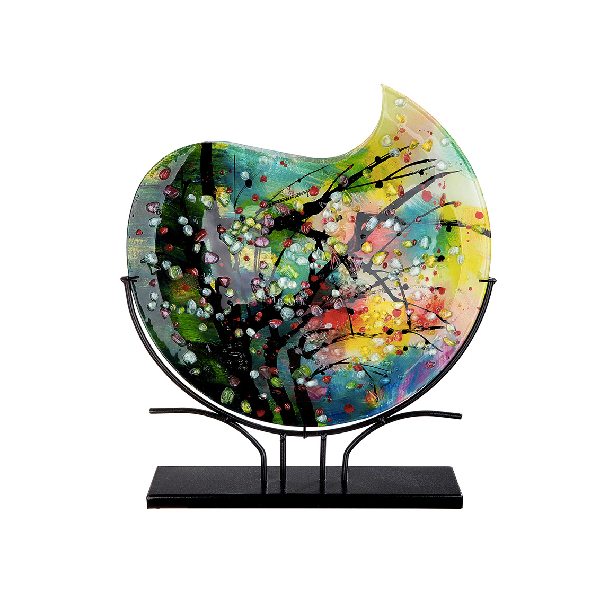 Multicoloured Glass Vase