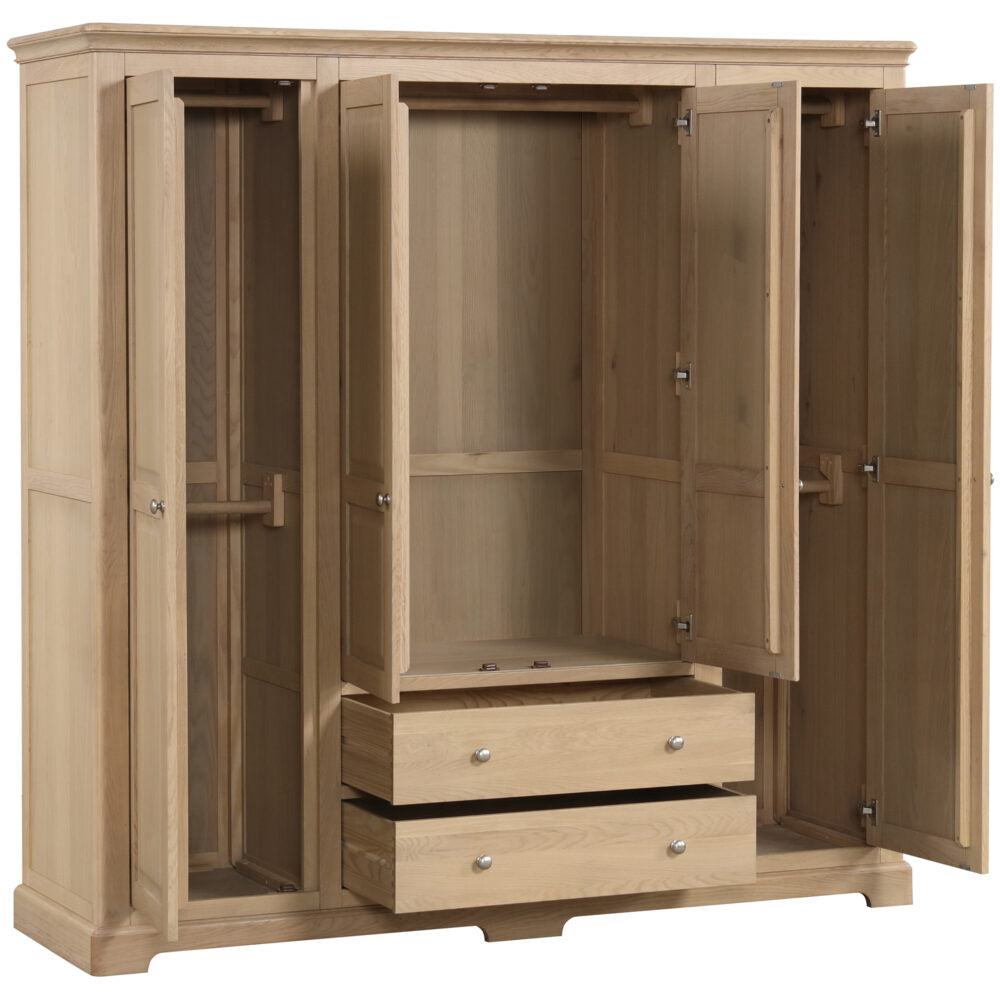 Lyon Oak Qaud Wardrobe