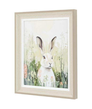 Rabbit in a Meadow Framed Picture