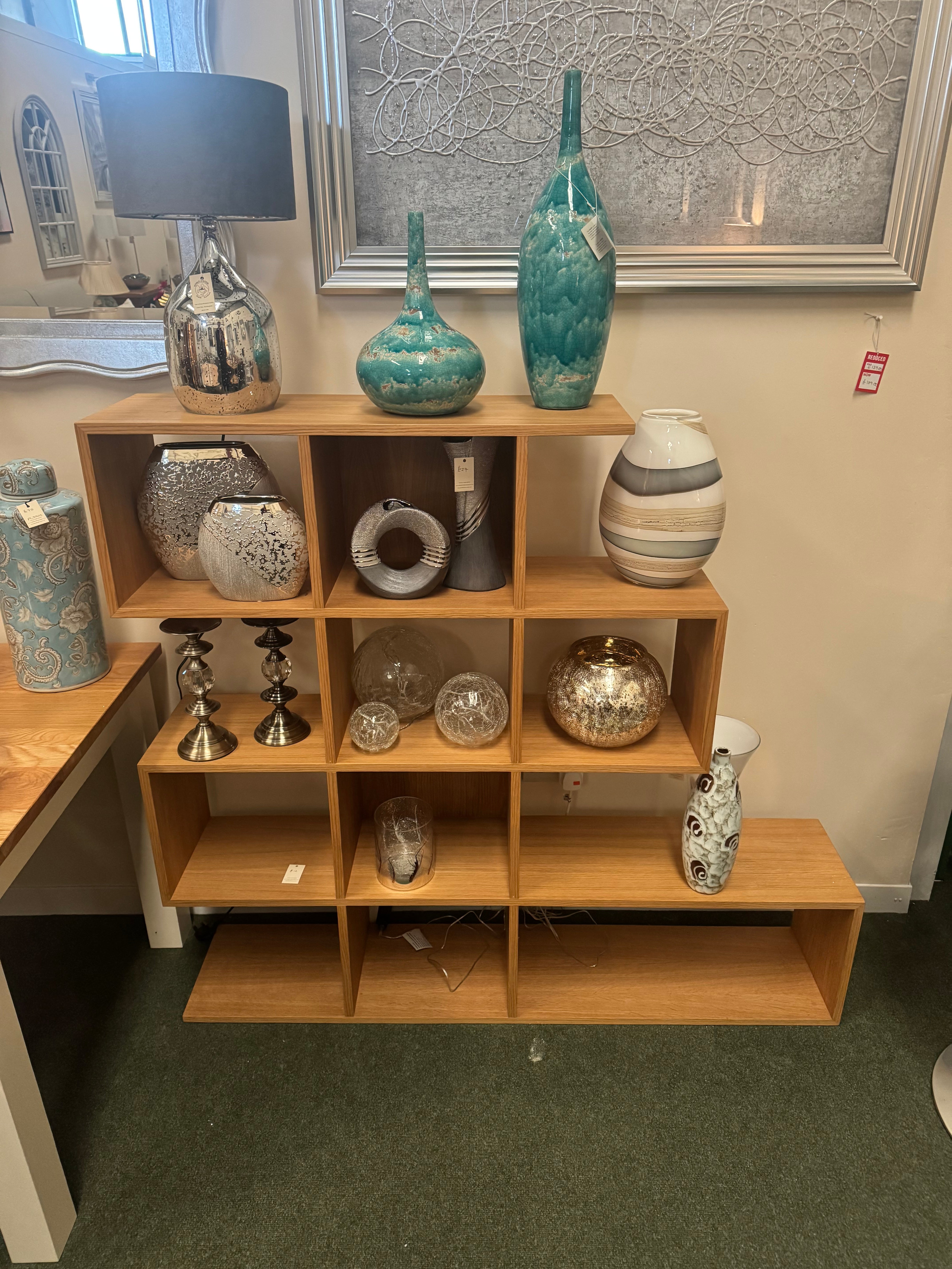Stepped Bookcase - Oiled Oak
