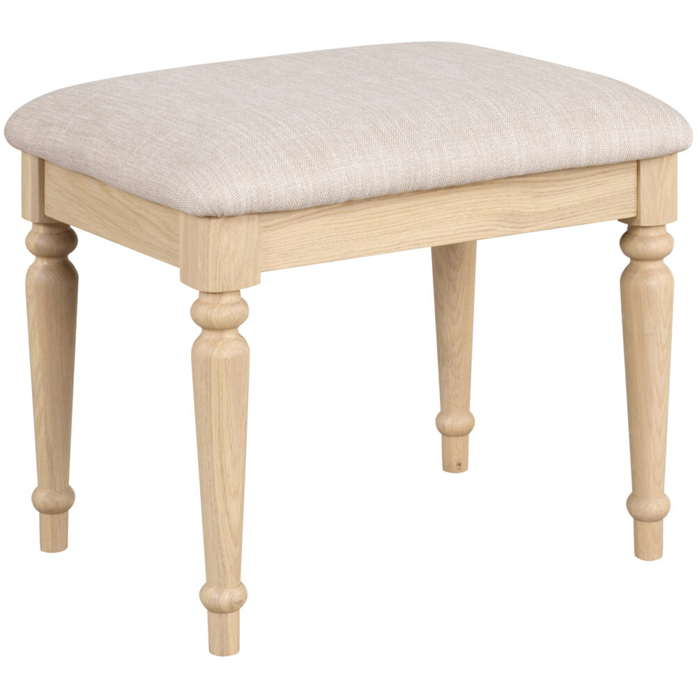 Lyon Oak Dressing Table Stool