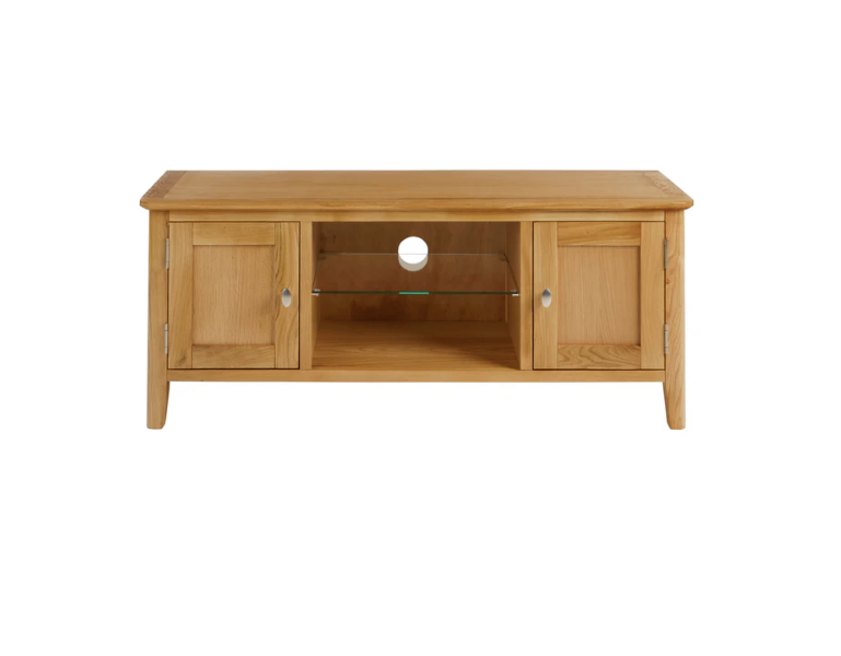 Bali TV Unit with Glass Shelve