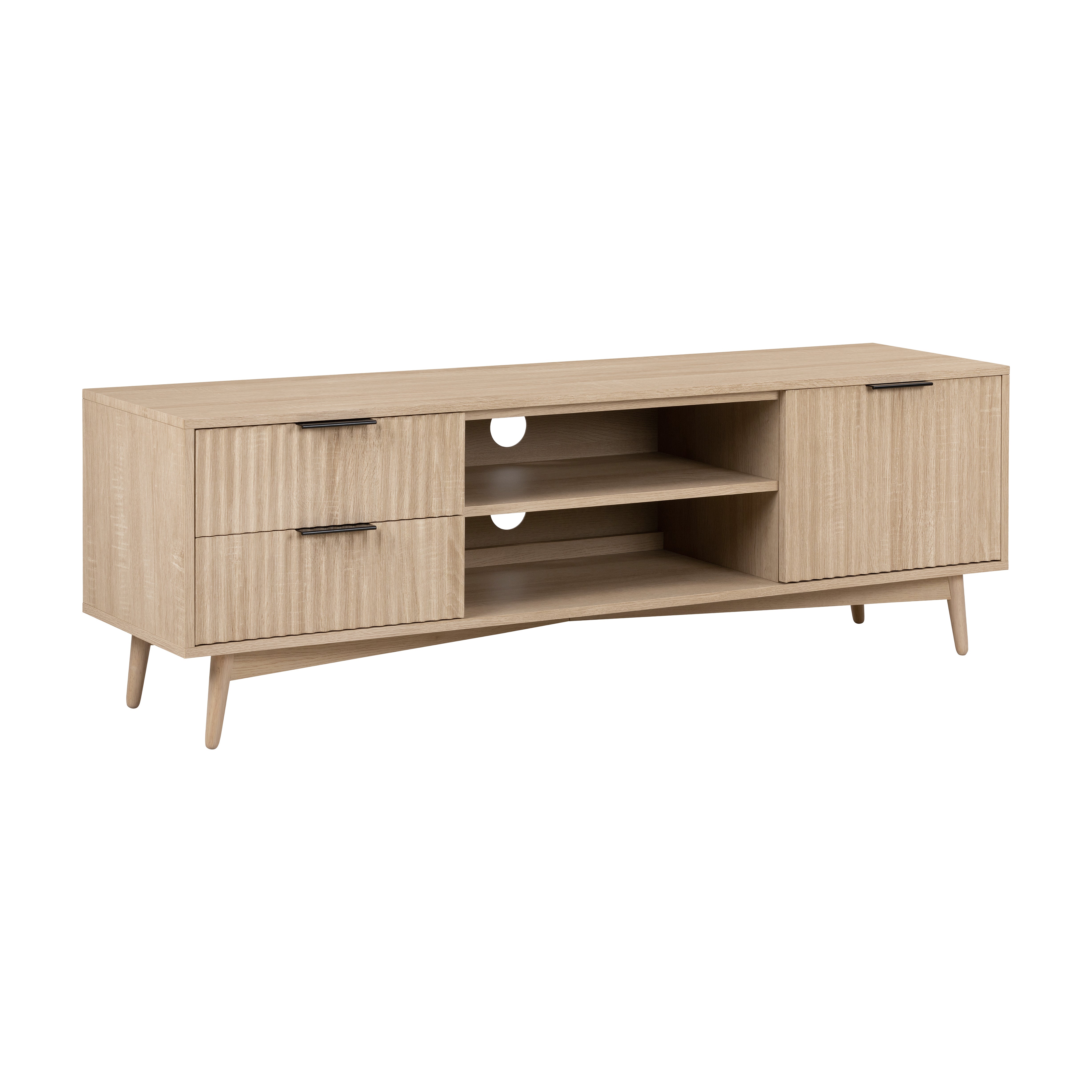 Fluted TV Unit