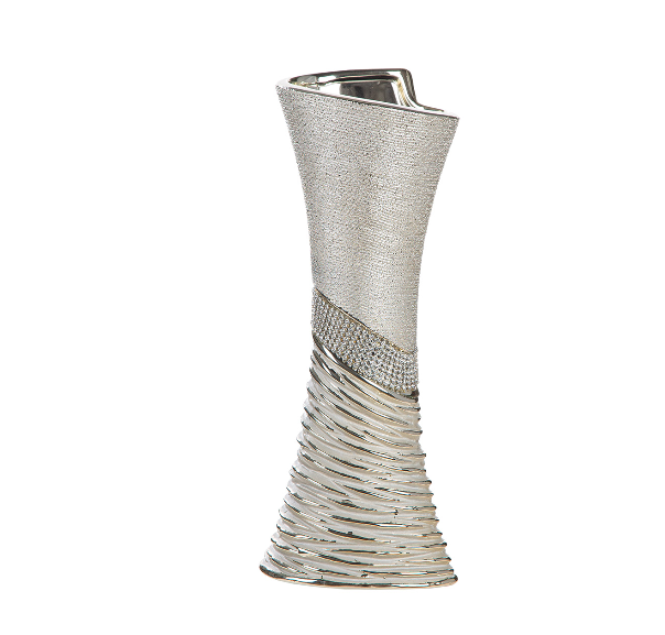 Glittering Silver/Champagne Vase
