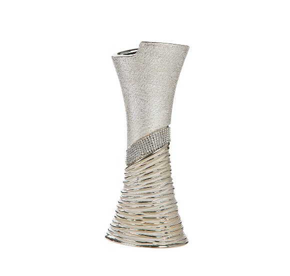 Glittering Silver/Champagne Vase